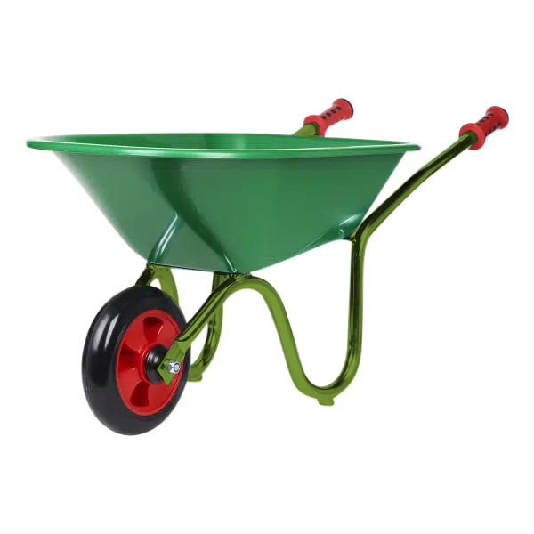 Kinderkruiwagen met kunststof bak RAL 6025