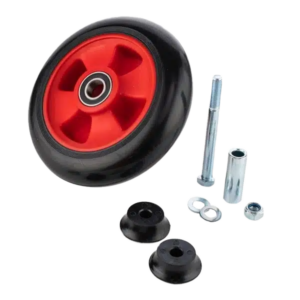 Voorwiel 20 cm, voor kruiwagen. bout M10x120